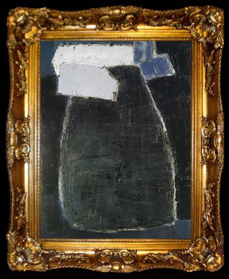 framed  Nicolas de Stael Blue Figure, ta009-2